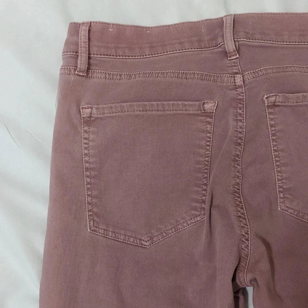 LOFT Modern Skinny Jeans, Color Dusty Mauve, Size 28 - Picture 10 of 14